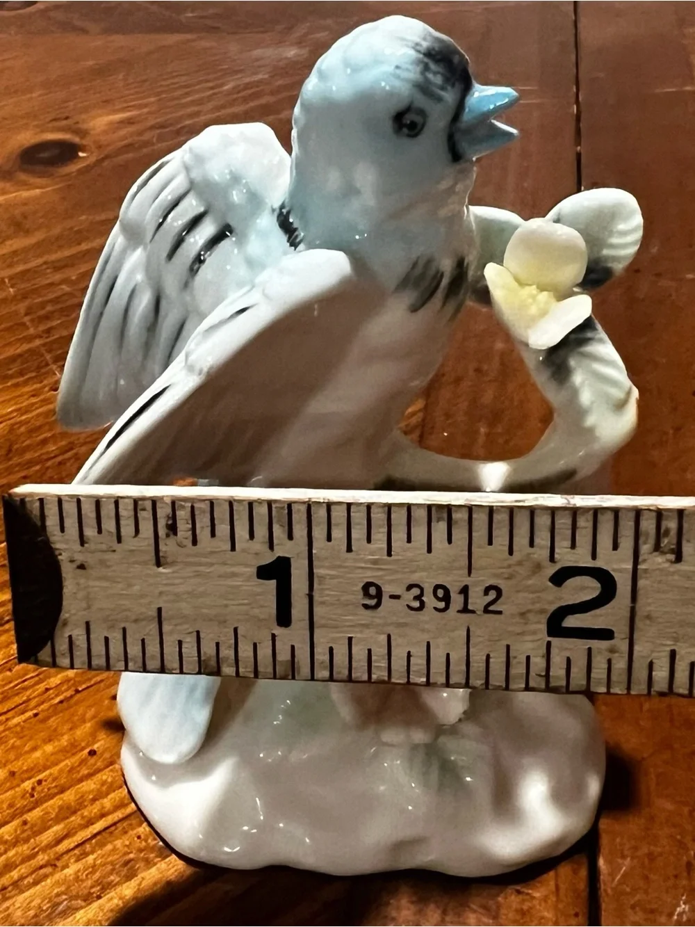 Vtg Ardalt Lenwile Bluebird Bird Figurine Verithin Porcelain Small Japan Flower